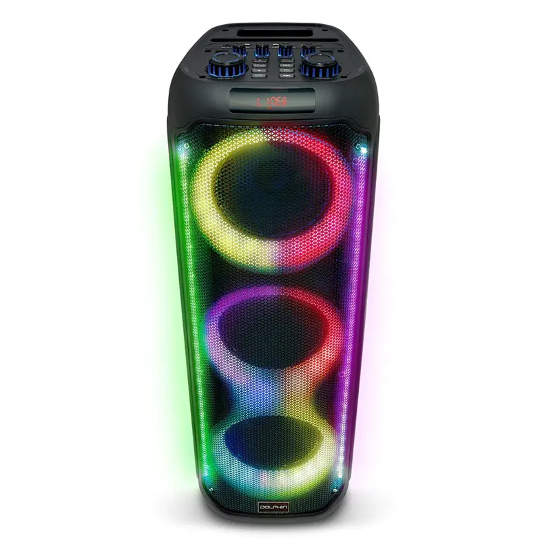 Bocina Dolphin KP-380 Karaoke Speaker Bluetooth 3800W Negro.webp