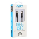Cable USB-C a USB-C AON AO-CB-5000 3.5 Metros Negro