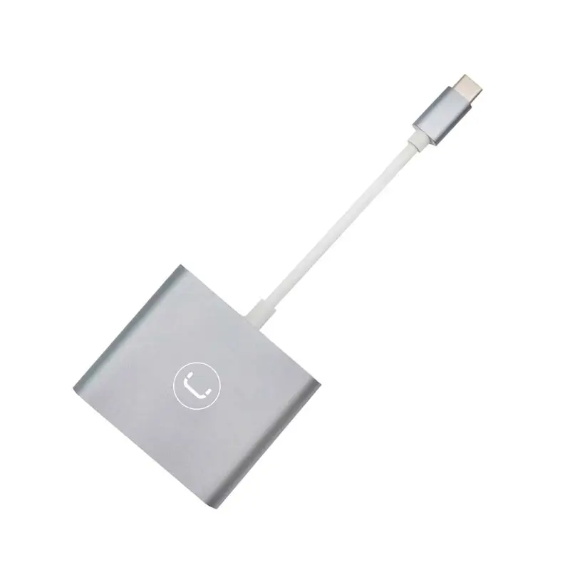 Adaptador USB-C a HDMI UnnoTekno Plateado.webp