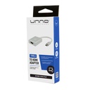 Adaptador USB-C a HDMI 4k Unno Tekno AD3001SV Macho-Hembra Plateado
