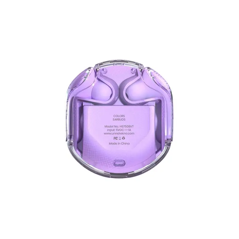 Audifonos UnnoTekno Colores TWS Morado (5).webp