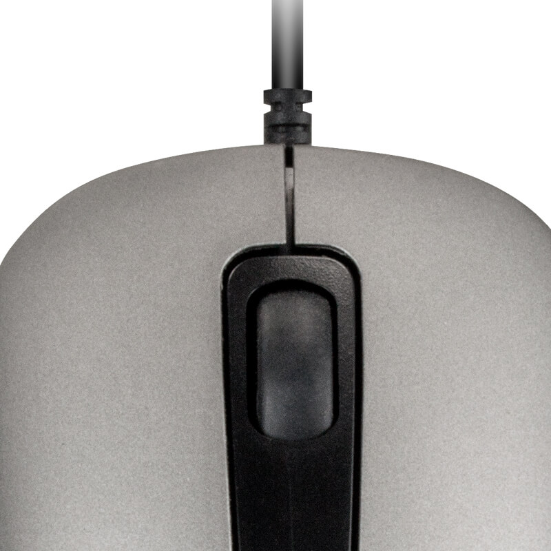 Mouse Alámbrico Klip Xtreme Shadow Óptico 1600DPI Gris
