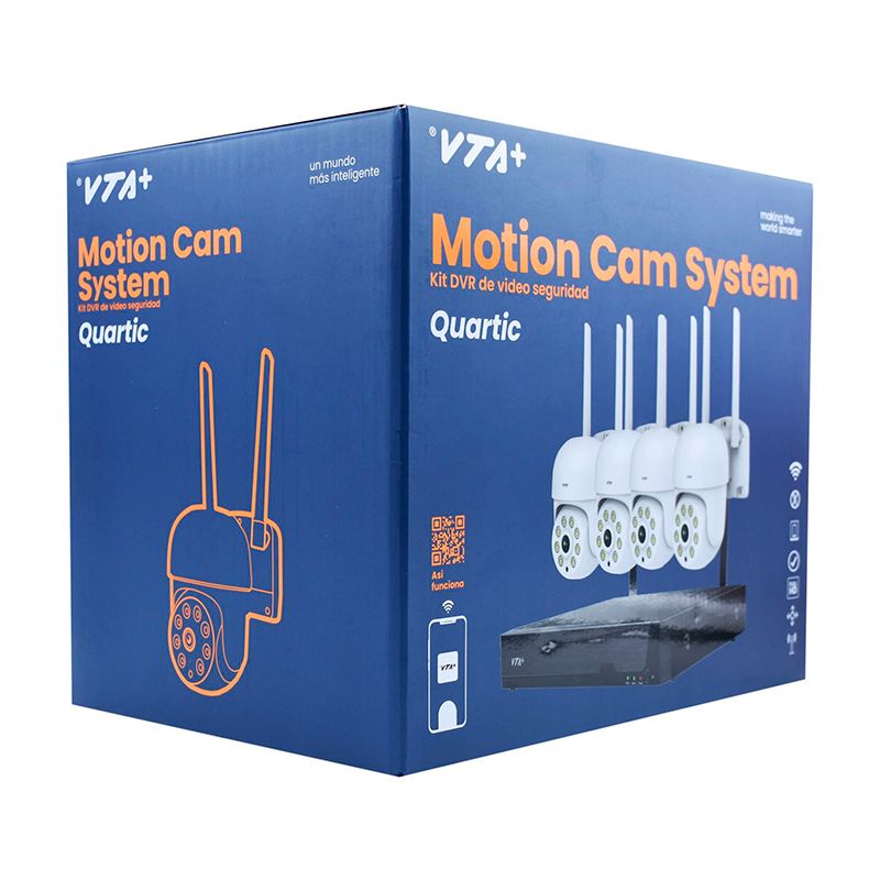 Sistema de Video Seguridad VTA+ Quaric Motion Cam System 4 Cámaras Wi-Fi