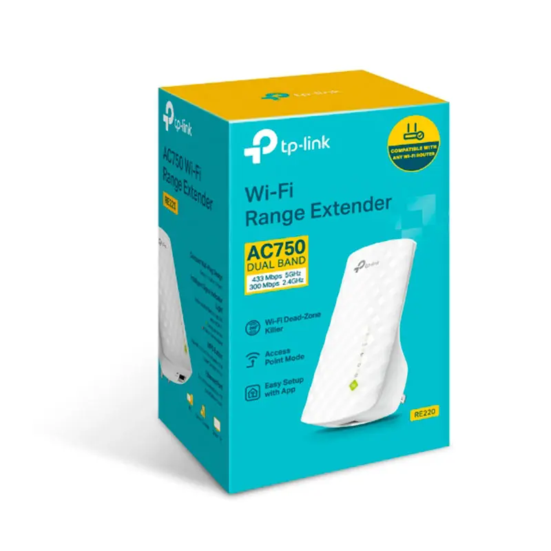 Extensor Wi-Fi TP-Link AC750 RE220 5GHz 433Mbps 2.4GHz 300Mpbs Doble Banda (2).webp