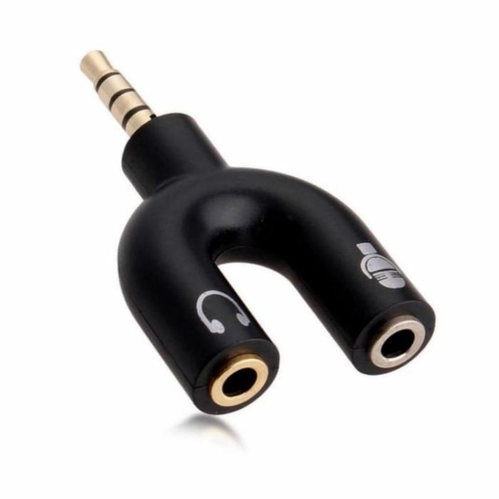 Adaptador de Audio y Micrófono a plug 3.5mm e-touch
