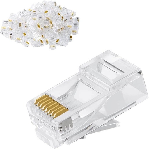 Conector RJ45 Cat6 100 piezas e-touch
